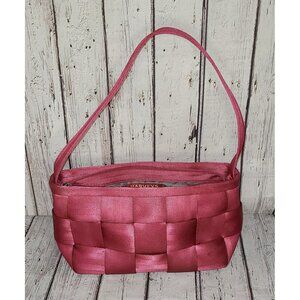 13" Vtg Fuchsia Harveys The Original Seatbelt Shoulder Bag Purse Pink Magenta